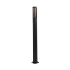 Bolardo luminoso Batton, IP44, negro, altura 90 cm, metal