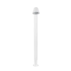 Bolardo luminoso «Beni», blanco mate, altura 100 cm, metal