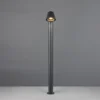 Bolardo luminoso Beni, negro mate, altura 100 cm, metal