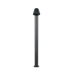 Bolardo luminoso Beni, negro mate, altura 100 cm, metal