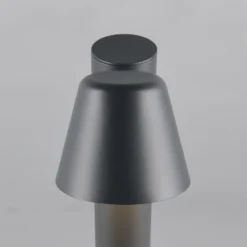 Bolardo luminoso Beni, negro mate, altura 100 cm, metal