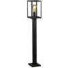 Bolardo luminoso Carpi, forma de farol, negro