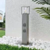 Bolardo luminoso Caspa con 2 enchufes