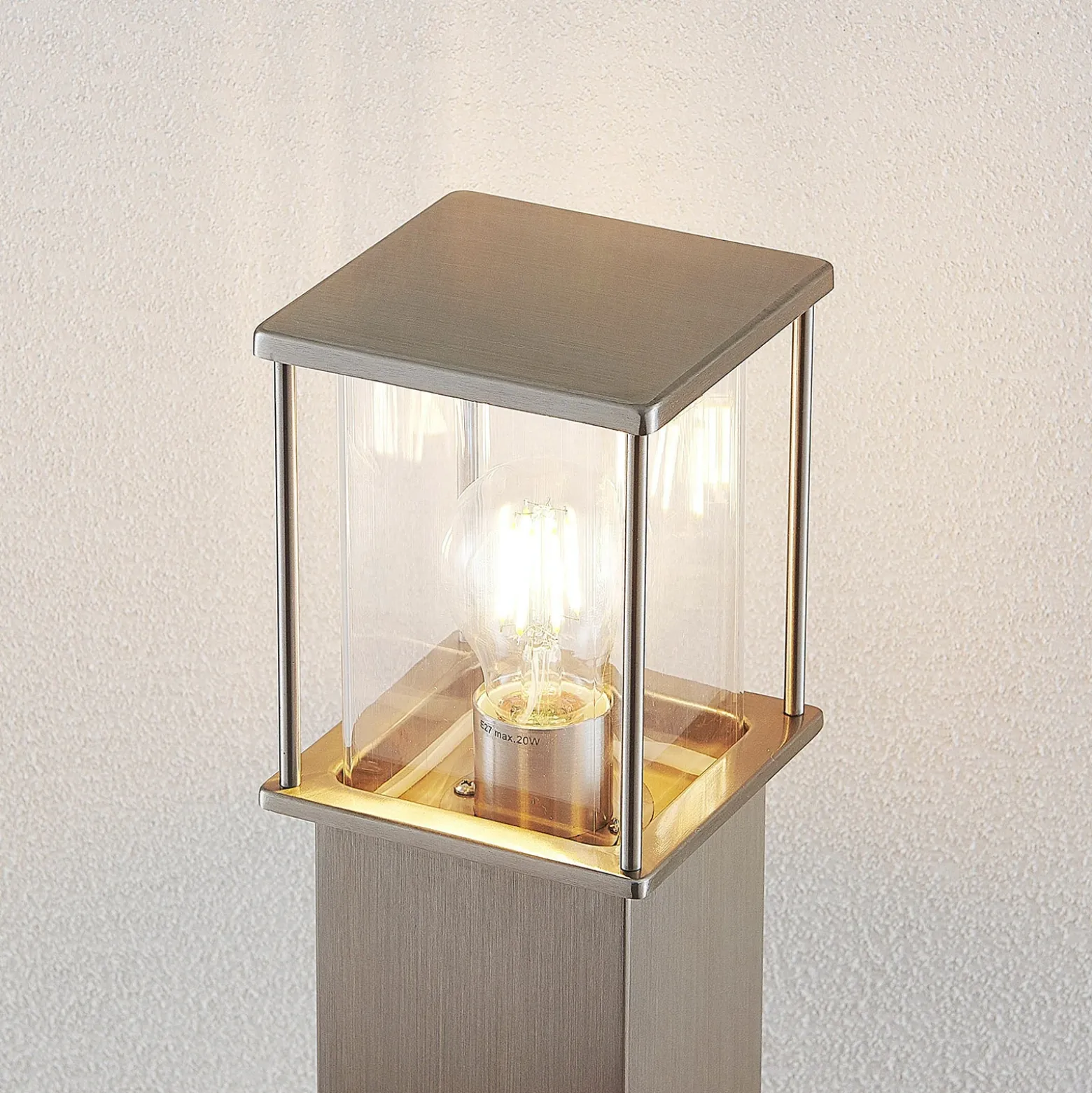 Bolardo luminoso Caspa con 2 enchufes