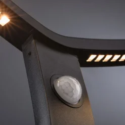 Bolardo luminoso con sensor inteligente Alara de Paulmann, RGBW antracita IP44