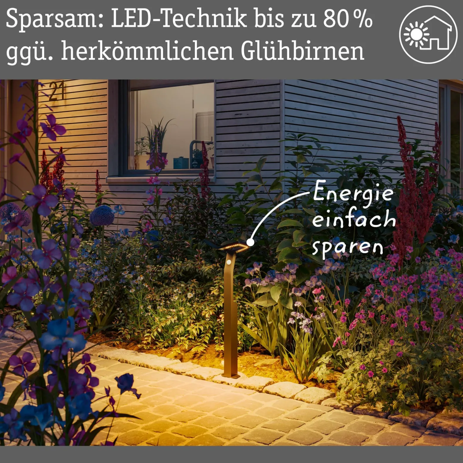 Bolardo luminoso con sensor inteligente Alara, CCT, antracita IP44 de Paulmann