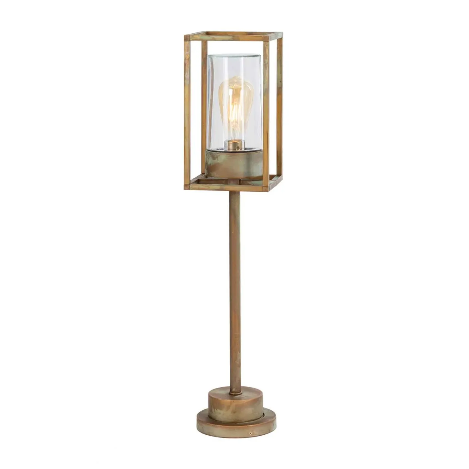 Bolardo luminoso Cubic³ 3370 latón/transparente