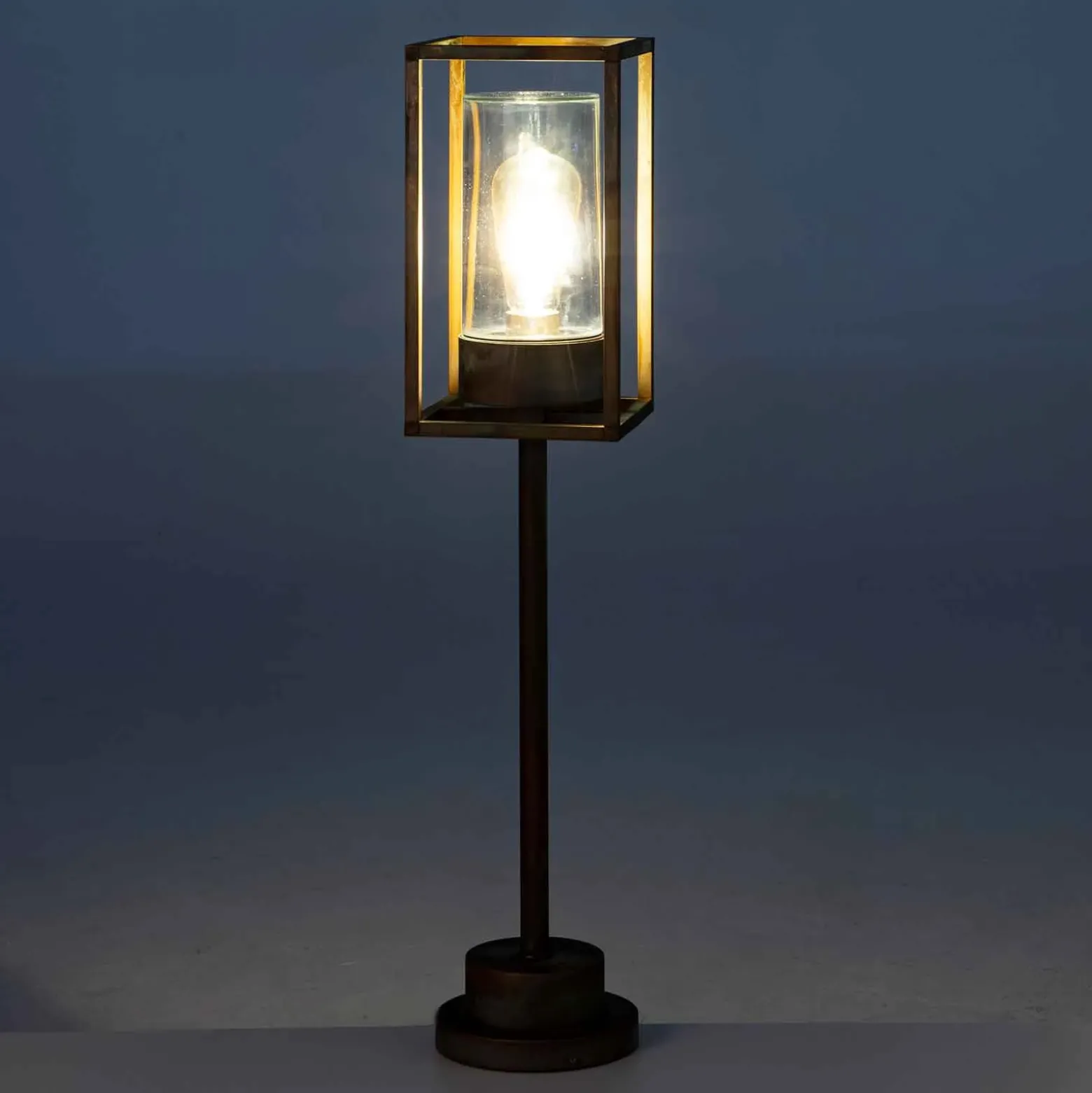 Bolardo luminoso Cubic³ 3370 latón/transparente
