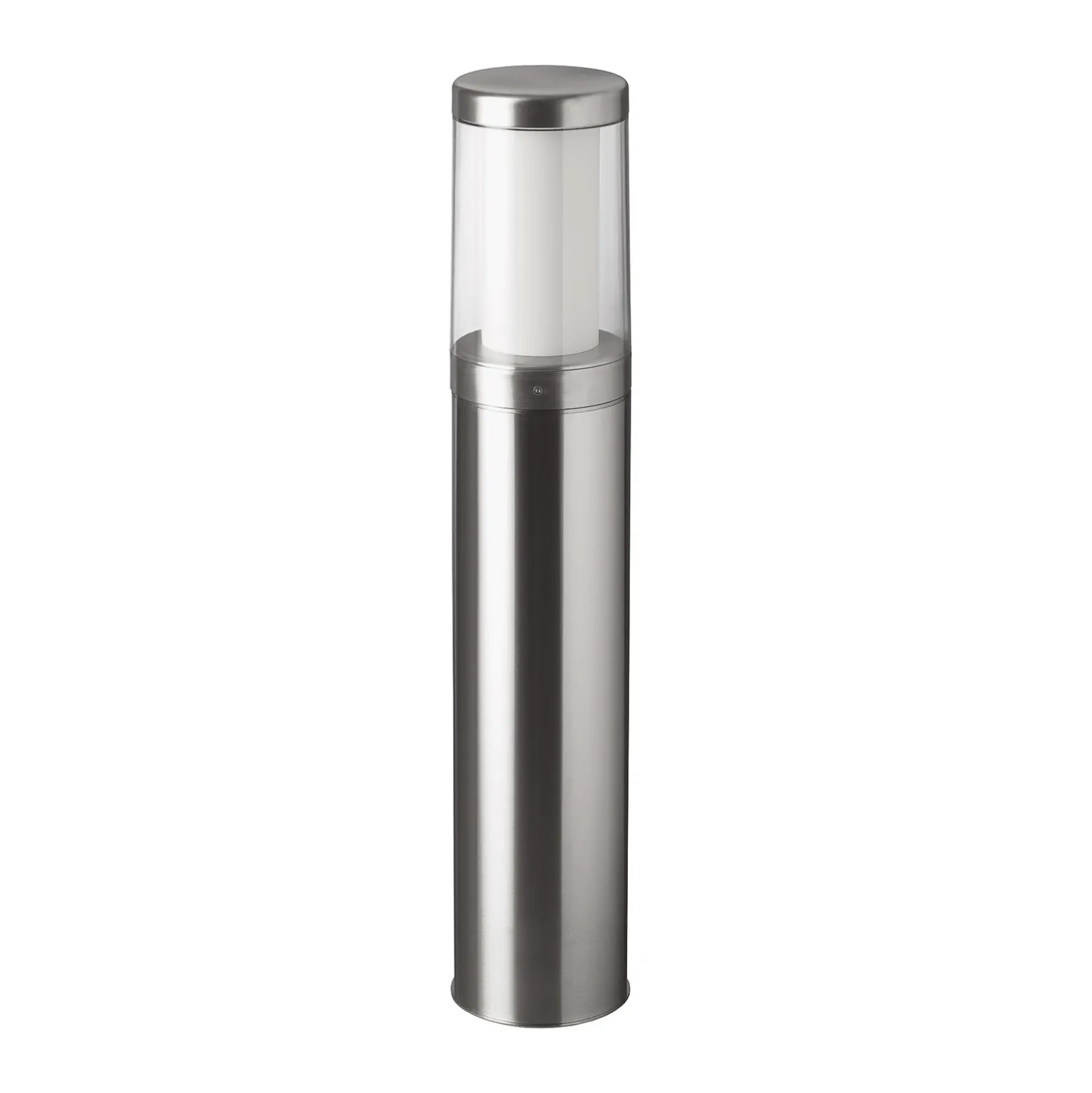 Bolardo luminoso 1256 de acero inoxidable resistente al agua salada 75 cm