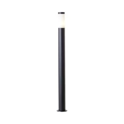 Bolardo luminoso Dody, negro, metal, plástico, E27