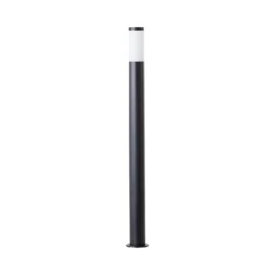 Bolardo luminoso Dody, negro, metal, plástico, E27