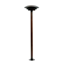 Bolardo luminoso Dyberg Larsen DL25, color cobre, IP44, acero inoxidable