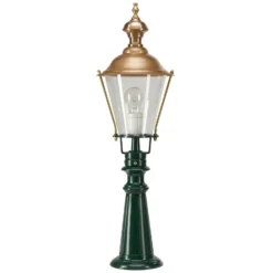 Bolardo luminoso Elburg, verde, altura 75 cm, metal, IP44