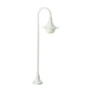 Bolardo luminoso 169 en forma curvada, blanca