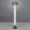 Bolardo luminoso Fraser, gris/aspecto hormigón, aluminio, IP54, altura 84,5 cm