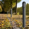 Bolardo luminoso 1041 fundición de aluminio con Lamell, altura 100 cm