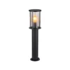 Bolardo luminoso Gracey, altura 60 cm, negra, acero inoxidable, IP54