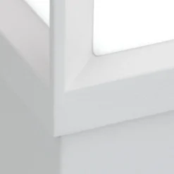Bolardo luminoso Henry, blanco, altura 60 cm, aluminio/acero inoxidable
