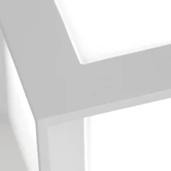 Bolardo luminoso Henry, blanco, altura 60 cm, aluminio/acero inoxidable