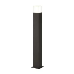 Bolardo luminoso HUDSON, antracita, altura 80 cm, metal, IP44