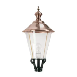 Bolardo luminoso K3b con cubierta de cobre, verde
