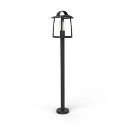 Bolardo luminoso KELSEY, negro, altura 104 cm, metal, IP44, E27