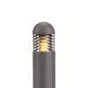 Bolardo luminoso Kurt, gris, metal, 100 cm de altura, E27, IP44