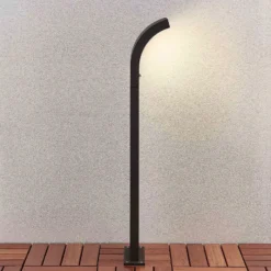 Bolardo luminoso LED Advik de Arcchio, 100 cm, antracita, sensor, IP54
