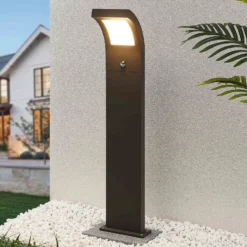 Bolardo luminoso LED Advik de Arcchio, 100 cm, antracita, sensor, IP54