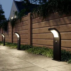 Bolardo luminoso LED Advik de Arcchio, 60 cm, antracita, sensor, IP54