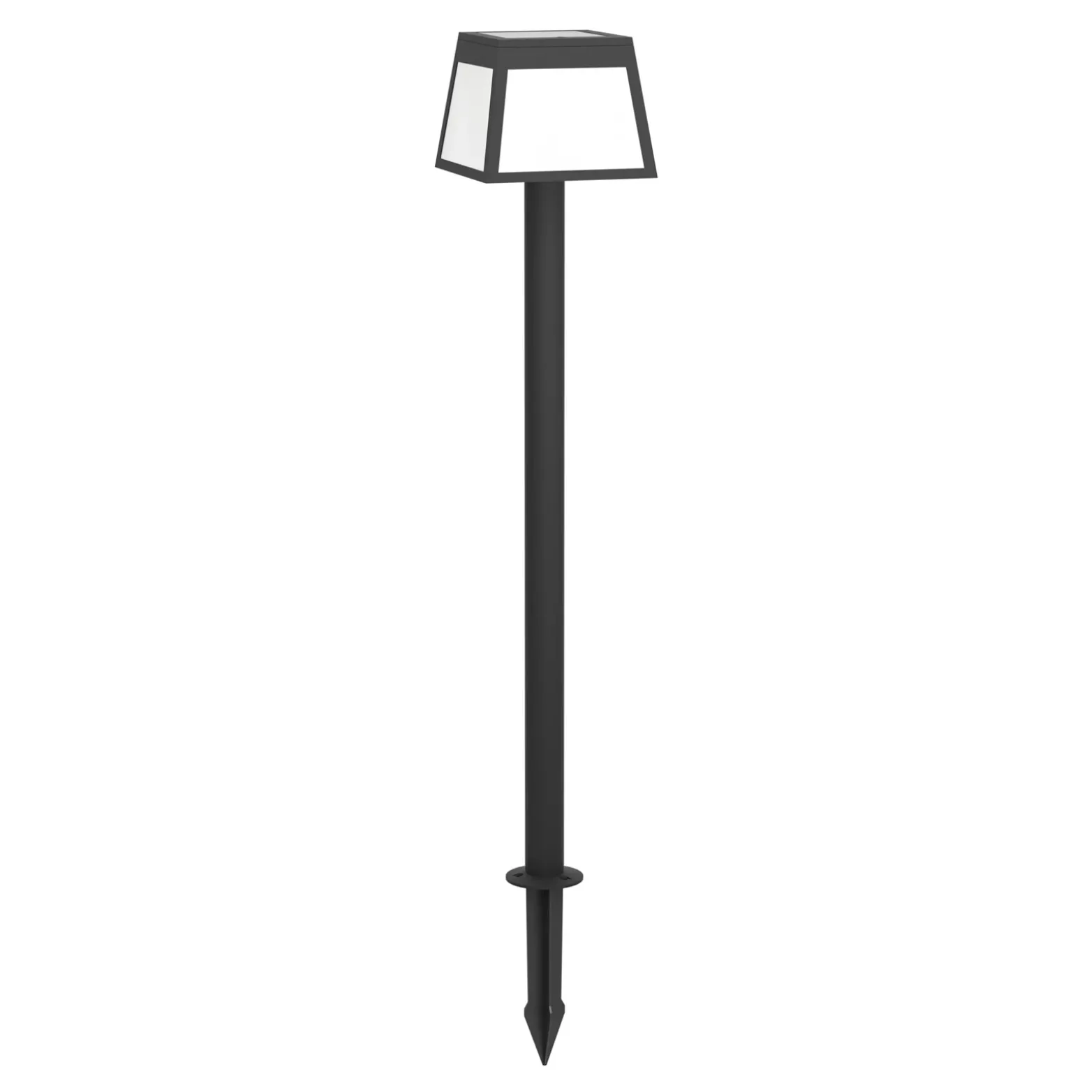 Bolardo luminoso LED Altilia, altura 106 cm, negro, sensor