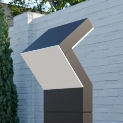 Bolardo luminoso LED Arcchio, antracita, metal, 100 cm