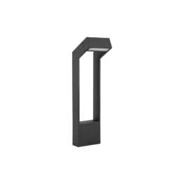 Bolardo luminoso LED Arcchio Kovato, altura 60 cm, gris oscuro, IP65