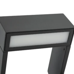 Bolardo luminoso LED Arcchio Kovato, altura 95 cm, gris oscuro, IP65