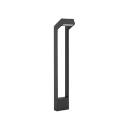 Bolardo luminoso LED Arcchio Kovato, altura 95 cm, gris oscuro, IP65