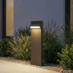 Bolardo luminoso LED Arcchio Vonar, altura 50 cm, color antracita