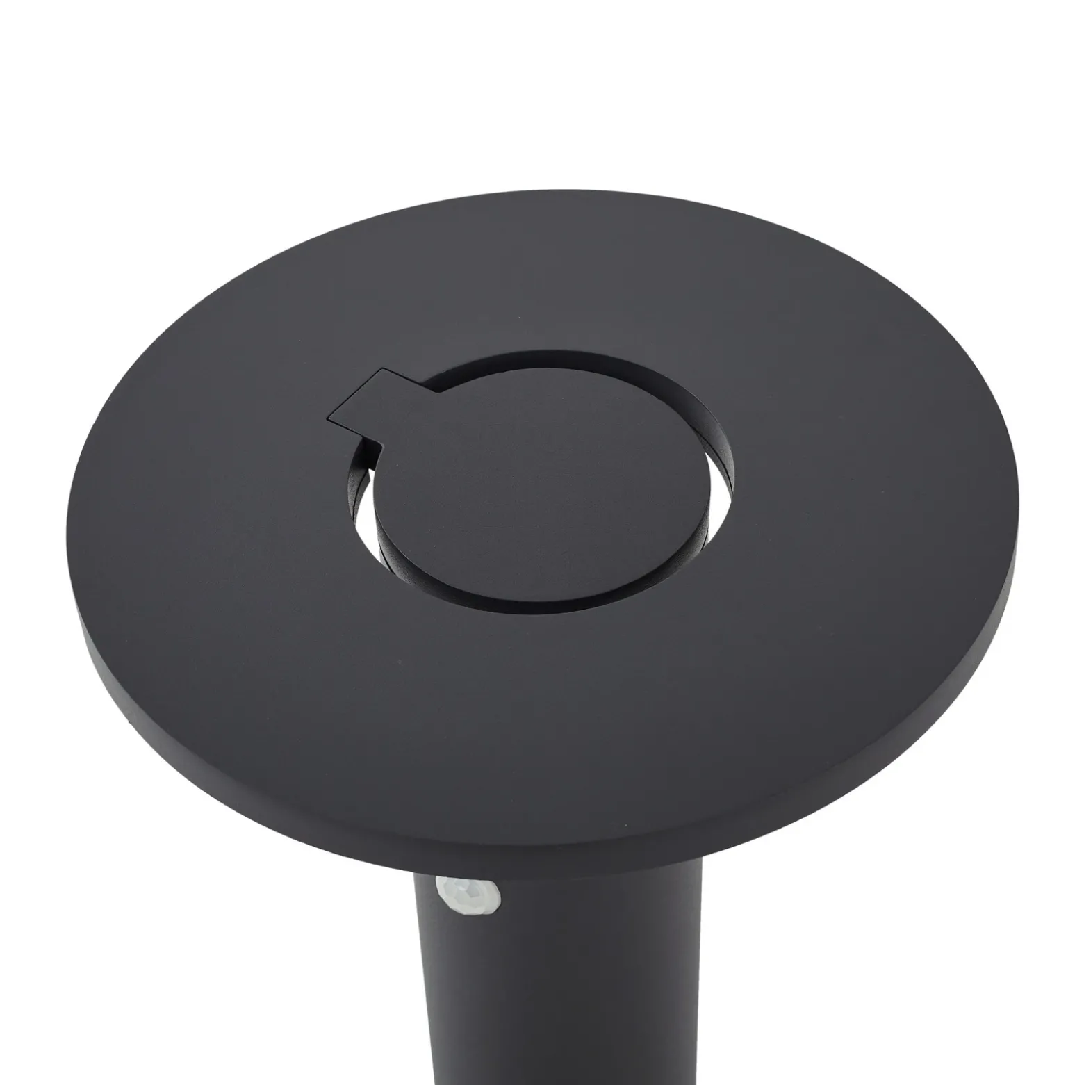 Bolardo luminoso LED Arcchio Tovio, altura 81 cm, sensor, antracita