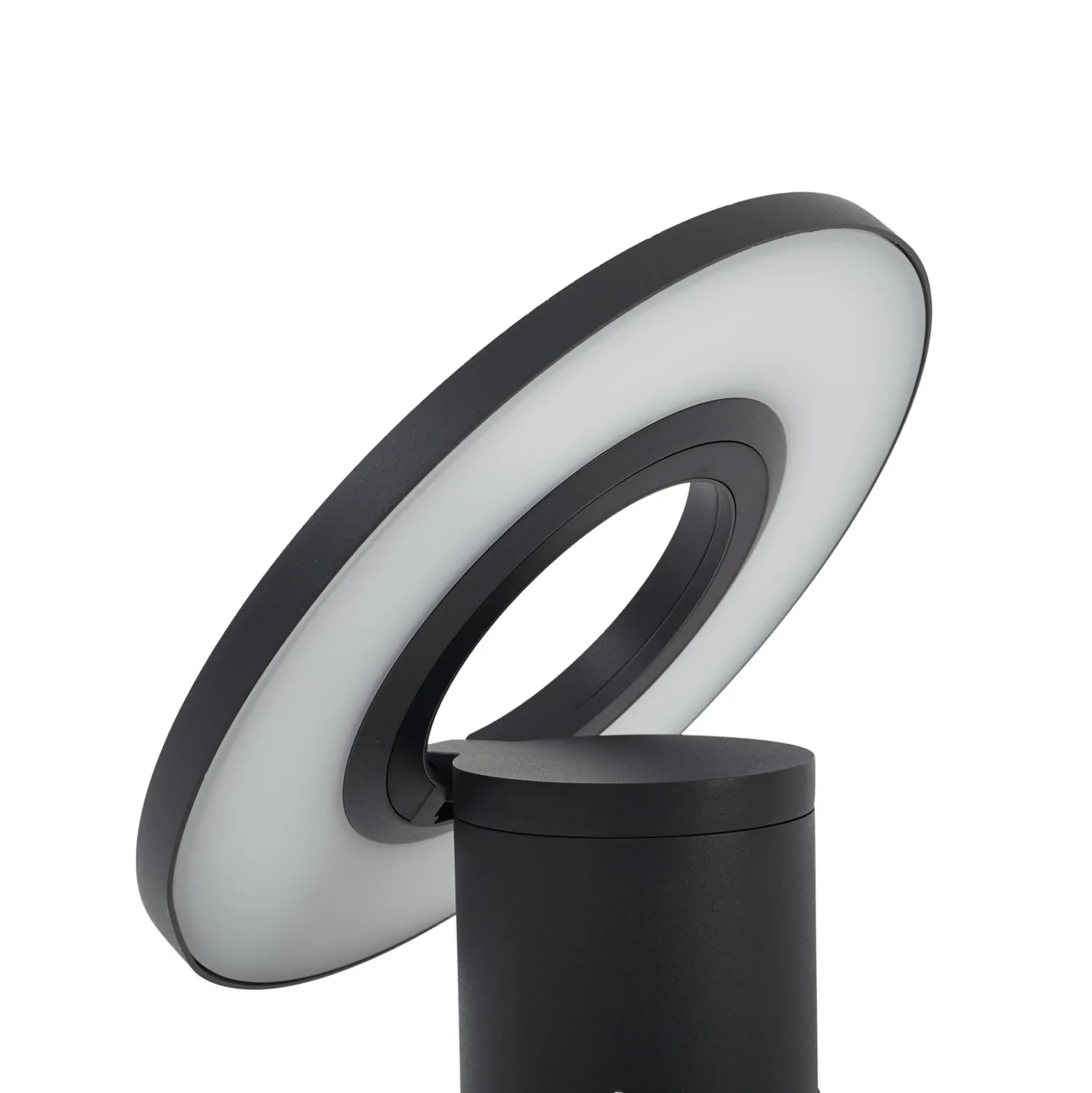 Bolardo luminoso LED Arcchio Tovio, altura 81 cm, sensor, antracita