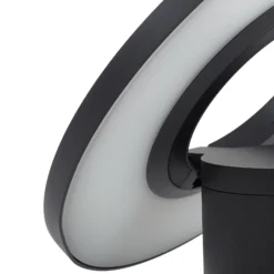 Bolardo luminoso LED Arcchio Tovio, altura 81 cm, sensor, antracita