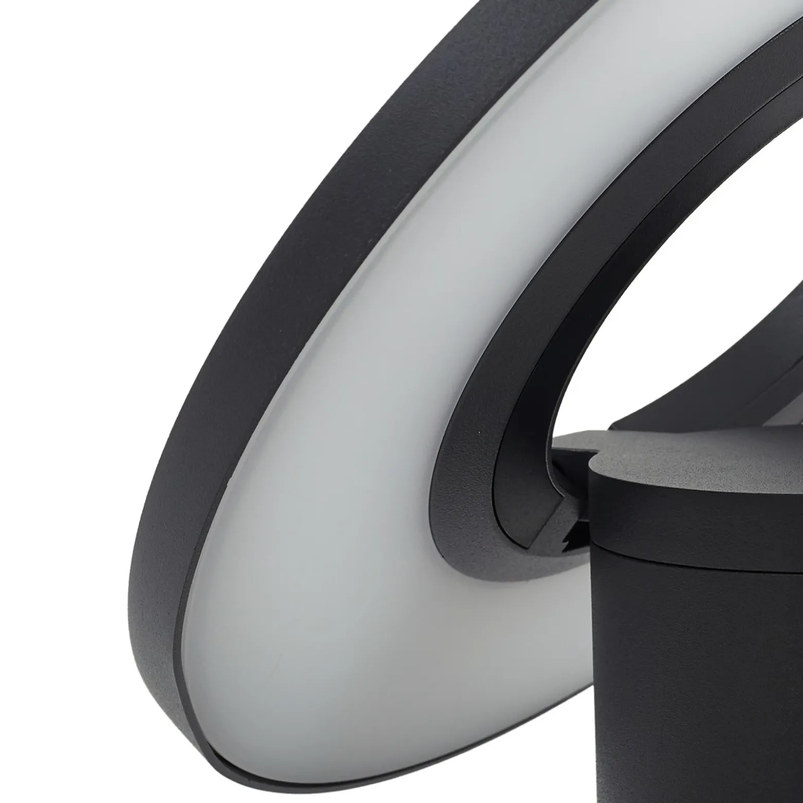 Bolardo luminoso LED Arcchio Tovio, altura 81 cm, sensor, antracita