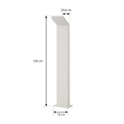 Bolardo luminoso LED Arcchio Yolena, 100 cm, blanco, IP65