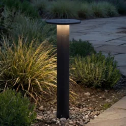 Bolardo luminoso LED Arcchio Tovio, altura 65 cm, antracita