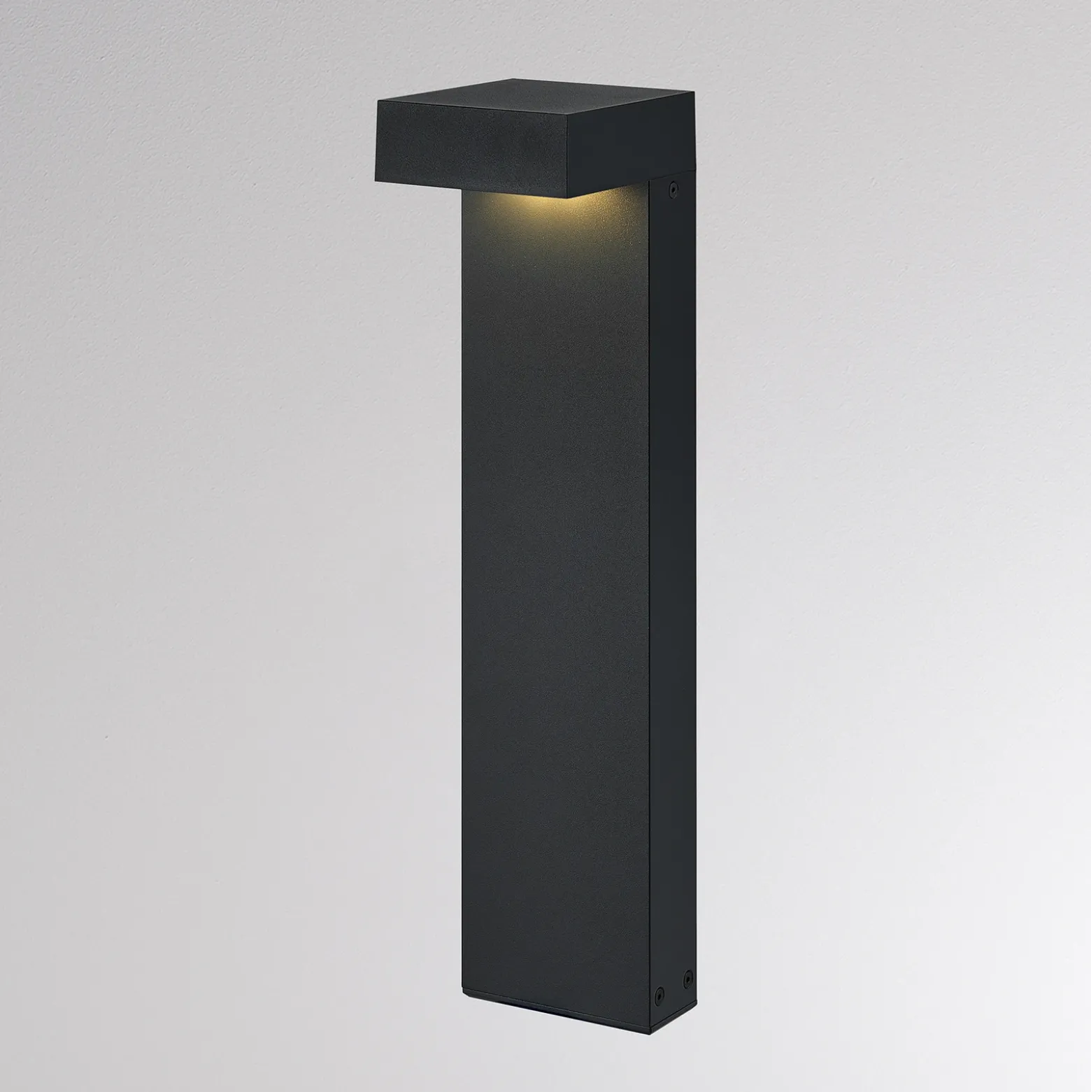 Bolardo luminoso LED ATO, altura 45 cm, encendido/apagado, color antracita,