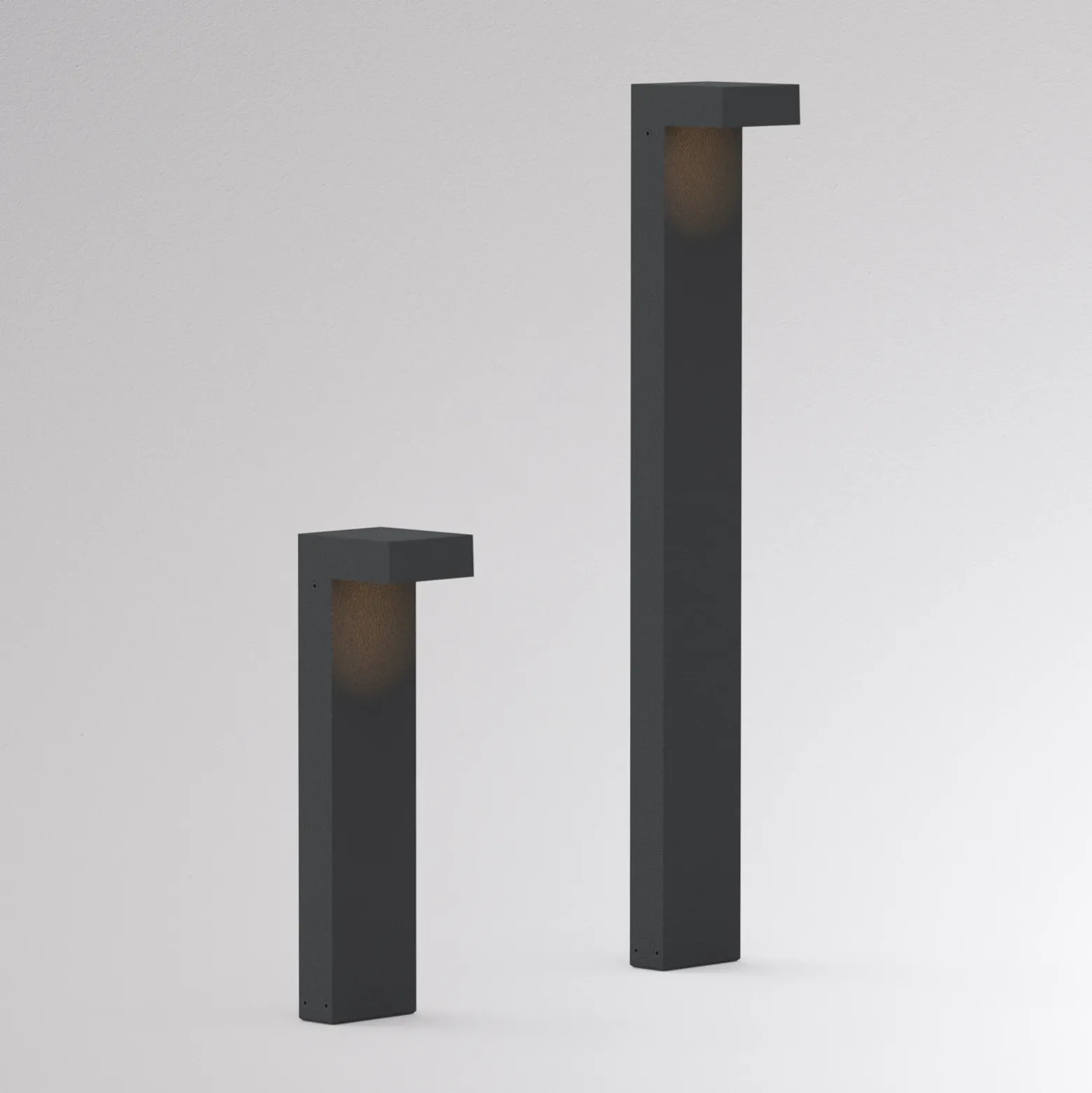 Bolardo luminoso LED ATO, altura 45 cm, encendido/apagado, color antracita,