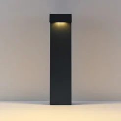 Bolardo luminoso LED ATO, altura 45 cm, DALI, antracita, IP65, metal