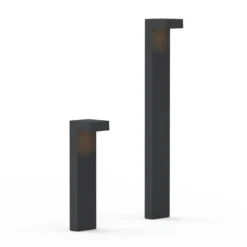 Bolardo luminoso LED ATO, altura 45 cm, DALI, antracita, IP65, metal
