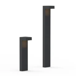 Bolardo luminoso LED ATO, altura 85 cm, encendido/apagado, color antracita,