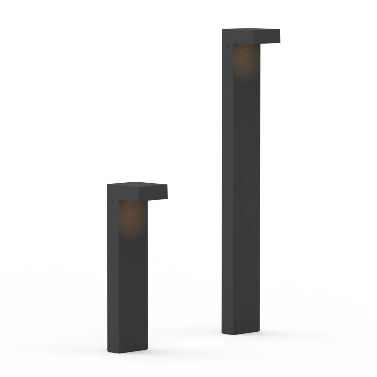 Bolardo luminoso LED ATO, altura 85 cm, DALI, color antracita, IP65, metal