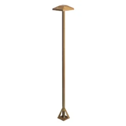 Bolardo luminoso LED Aura Edge, altura 100 cm, latón antiguo, IP65