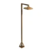 Bolardo luminoso LED Aura Frame, 80 x 19,5 cm, latón antiguo